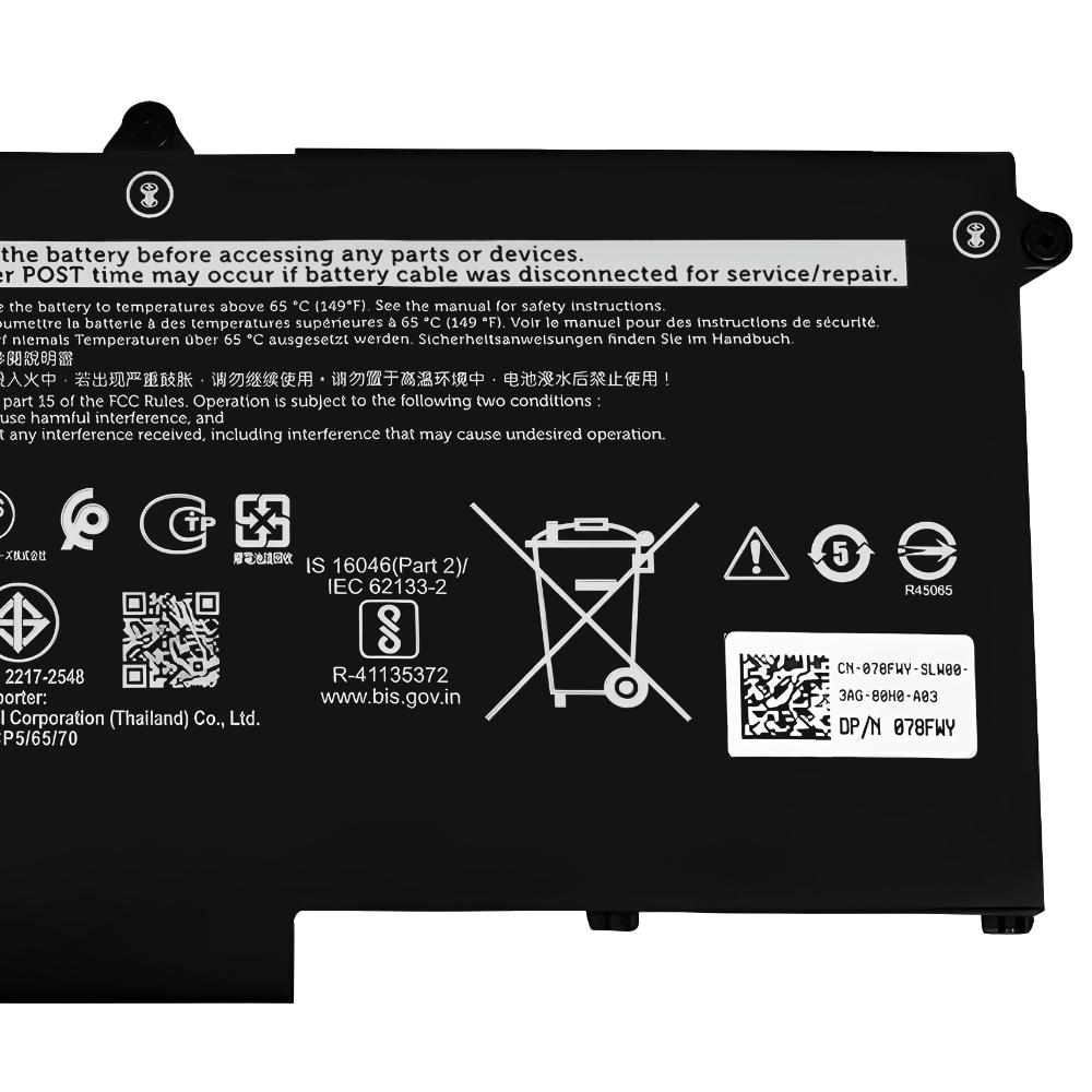 Battery Dell Latitude 7530, 3-Cell 41Wh, แบตเตอรี่ Dell M69D0 ของแท้รับประกันศูนย์ Dell Thailand ราคาไม่แพง