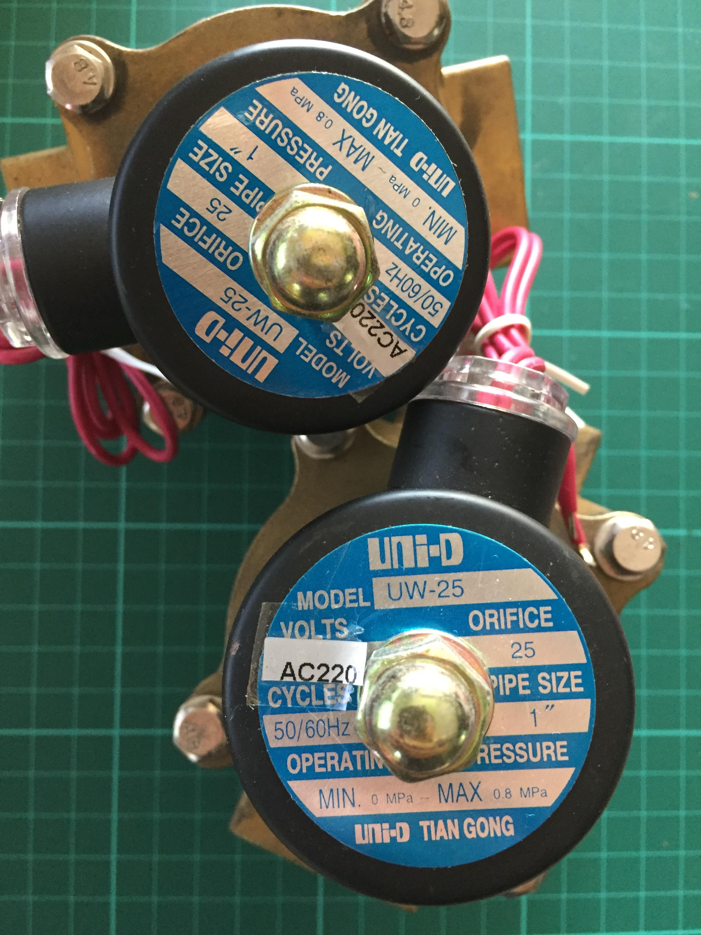 SOLENOID VAVLE UNI-D 220V ขนาด 1 " UW25