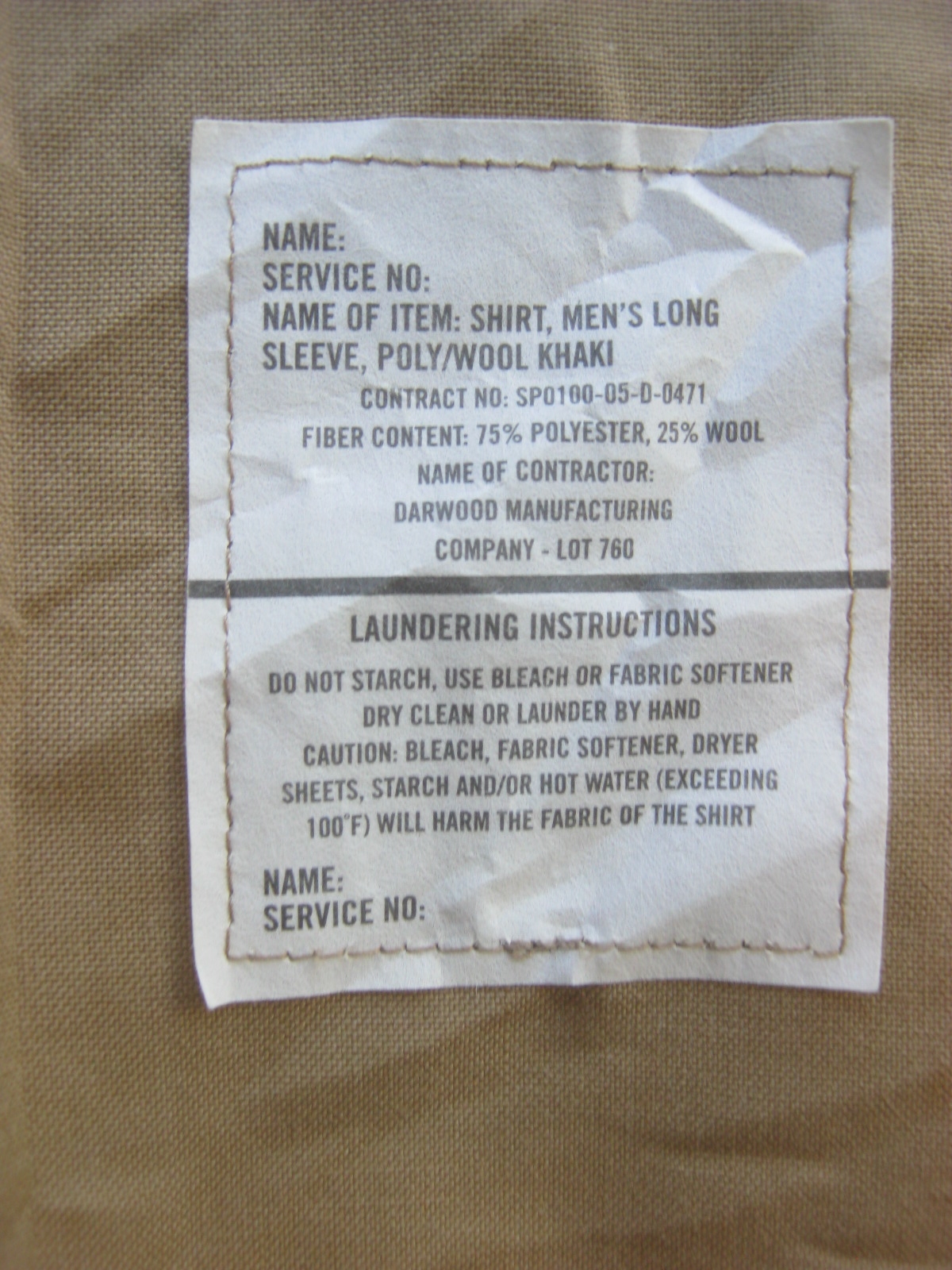 เสื้อทหารสหรัฐ USMC แขนยาว