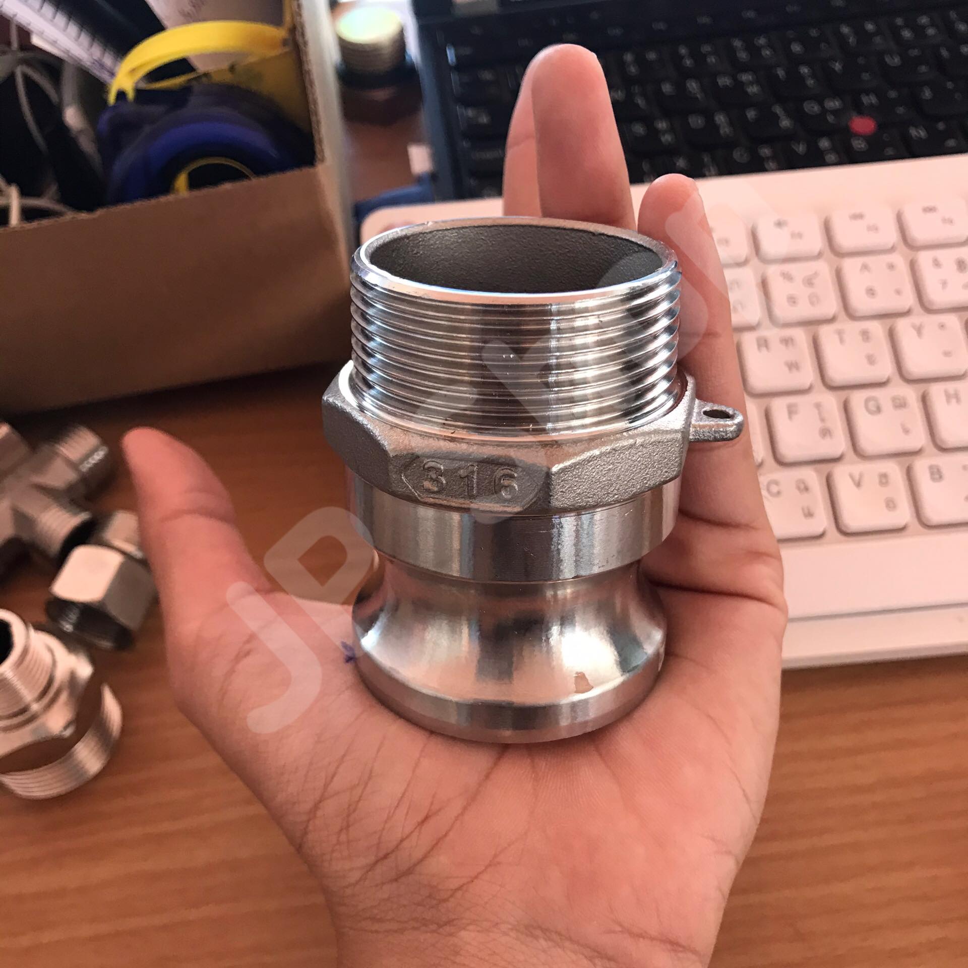 ข้อต่อสวมเร็วสแตนเลส316 ขนาด 1 1/2-F #0160