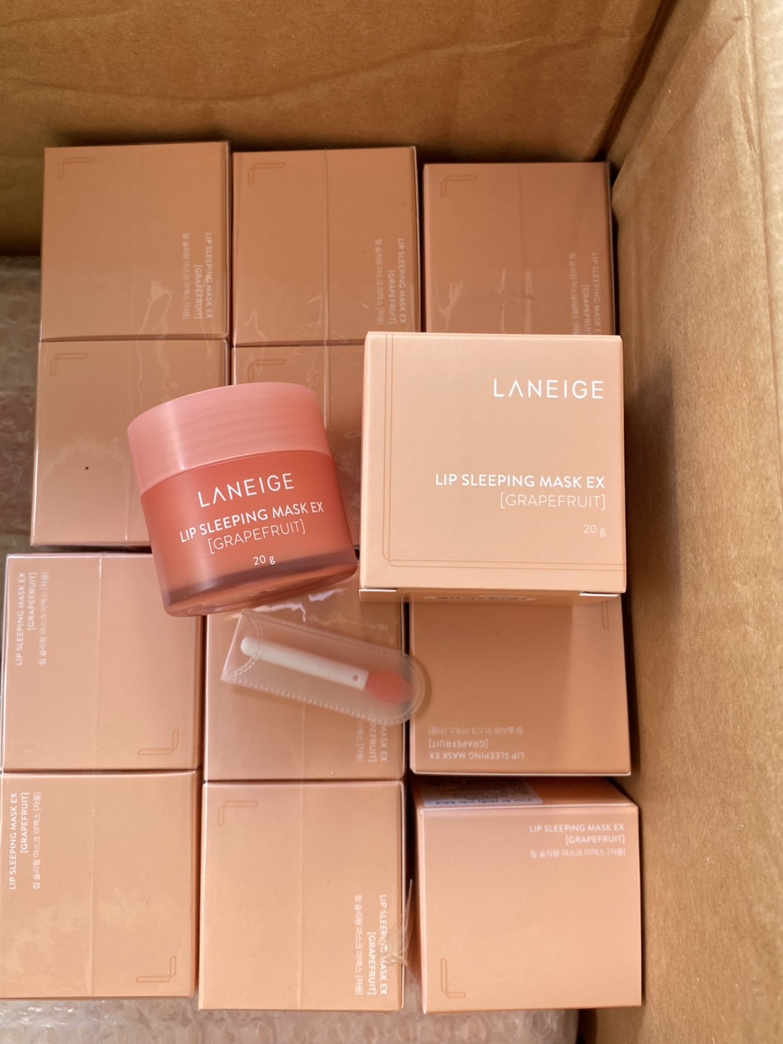 Laneige Sleeping Mask 20g. #Grapefruit มาส์กริมฝีปาก กลิ่นเกรฟฟรุต