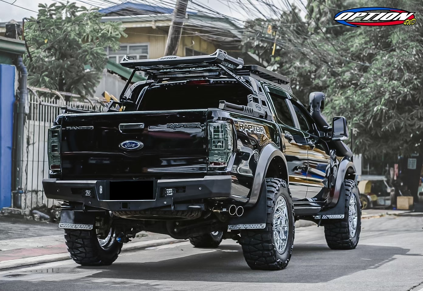 กันชนท้าย OP-FIGHTER Option4WD สำหรับ Ford Raptor Next Gen