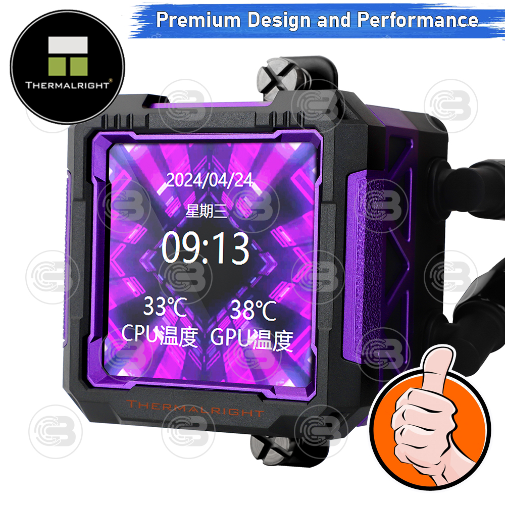 [CoolBlasterThai] Thermalright FROZEN WARFRAME PRO 360 ARGB BLACK AIO Liquid CPU Cooler (AM5/LGA1851 Ready) ประกัน 5 ปี