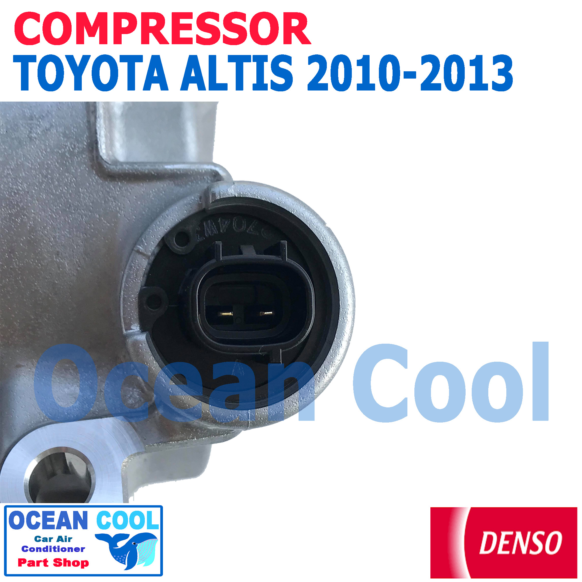 คอมเพรสเซอร์ อัลติส 2010 - 2013 COM0069 DENSO แท้ รหัส 447150-48404D Compressor toyota Altis 2010 - 2013 มี คอนโทรลวาล์ว ควบคุม คอมแอร์รถยนต์ คอมแอร์ คอมเพลสเซอร์ คอม โตโยต้า แอลติส พ.ศ 2553 ถึง 2556 อะไหล่ แอร์ รถยนต์ 2011 2012 2554 2555