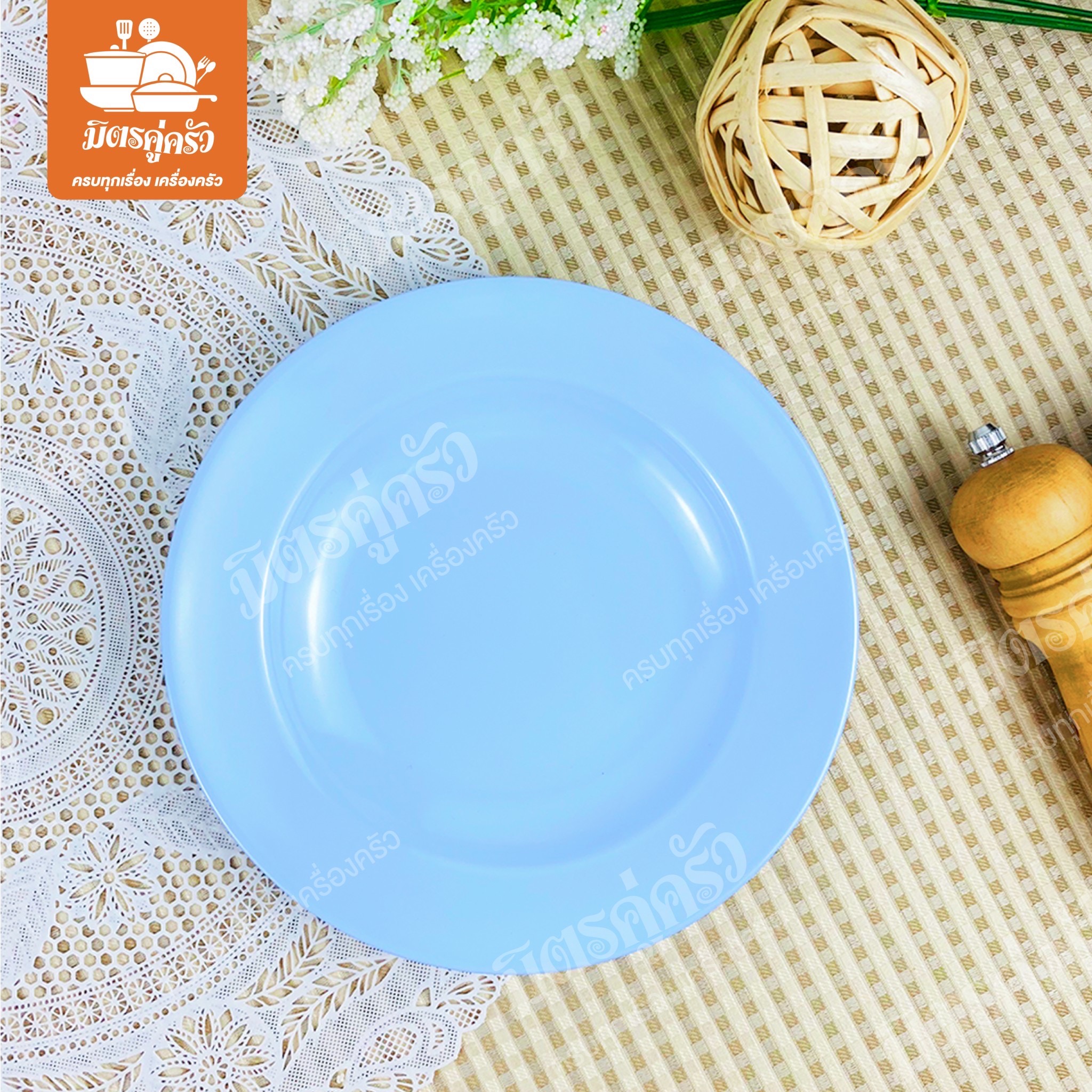 จานกลมลึก Unica P907-8 (ขนาด 8 นิ้ว)