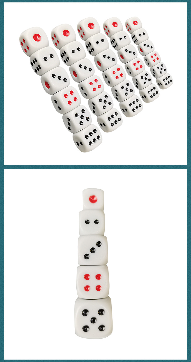ลูกเต๋าเมลามีนอย่างดี Melamine Dice
