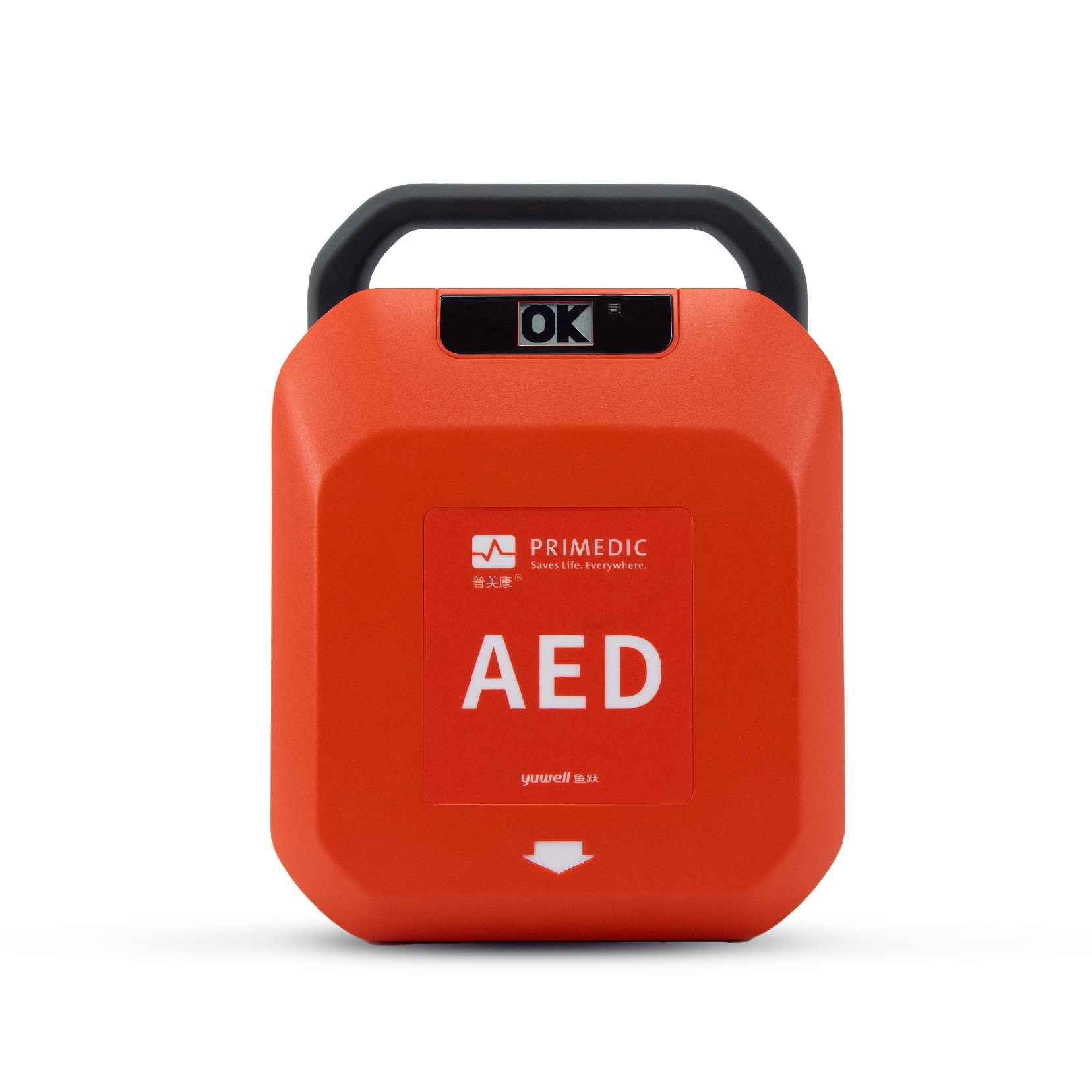 เครื่องกระตุกหัวใจด้วยไฟฟ้าแบบอัตโนมัติ (AED) Yuwell รุ่น HeartSave Y8 + ตู้เก็บ + ฟรีชุดช่วยหายใจมือบีบ ambu bag