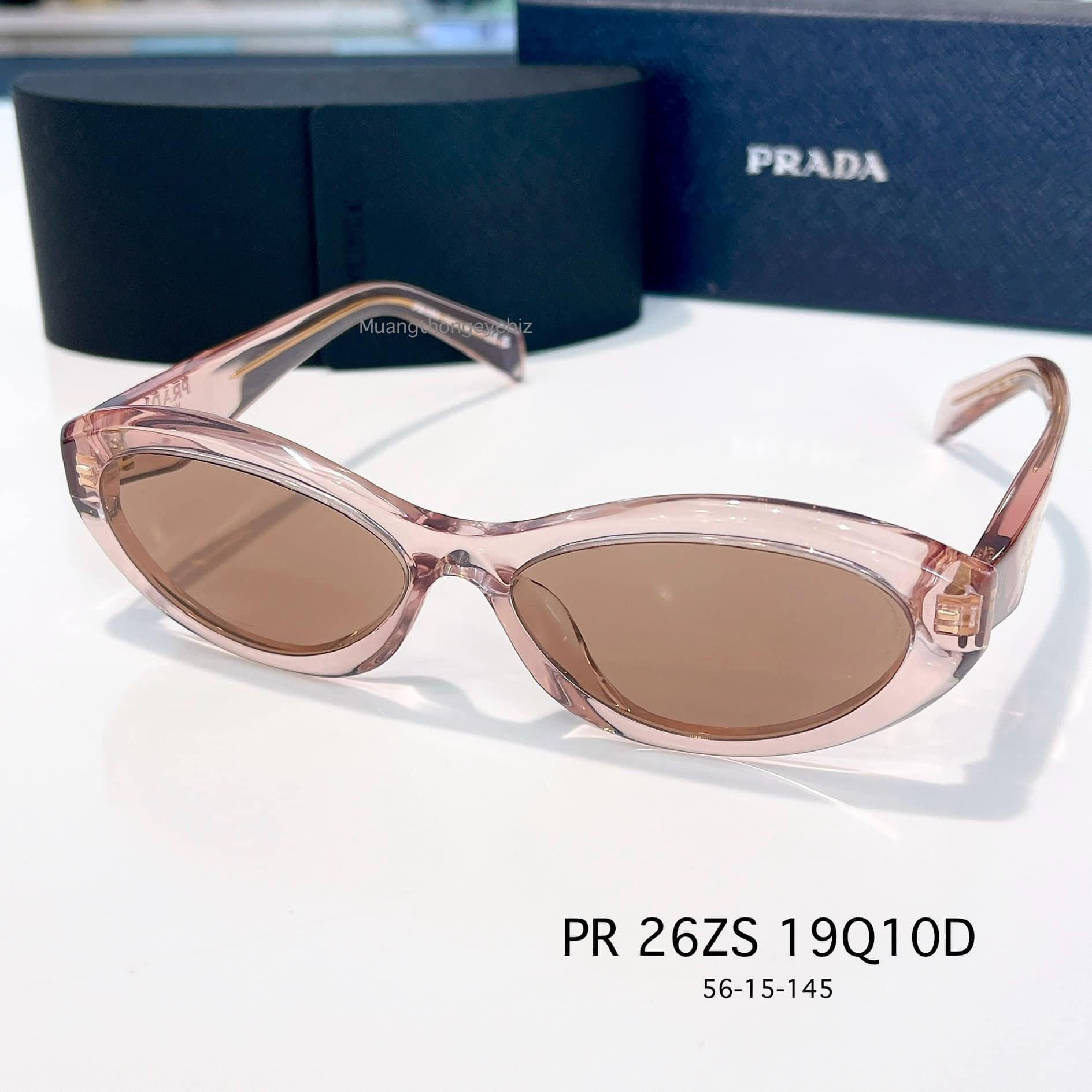 แว่นกันแดด Prada PR 26ZSF 19Q10D - Transparent peach