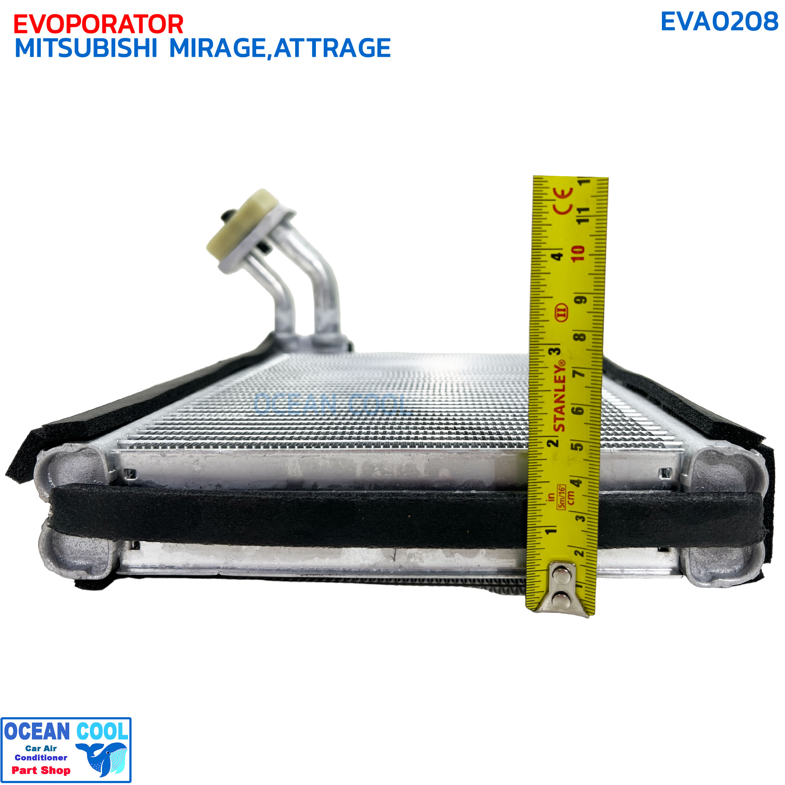 คอยล์เย็น มิตซูบิชิ มิราจ , แอททราจ 2012 EVA0208 EVAPORATOR MITSUBISHI MIRAGE , ATTRAGE '12 ตู้แอร์ แอร์รถยนต์ คอยเย็น