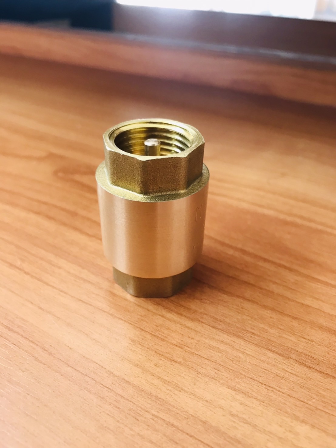 เช็ควาล์วกันกลับทองเหลือง ขนาด 1/2 นิ้ว เกลียวใน-ใน ( Brass Check Valve 1/2" Female to Female Thread )#00006