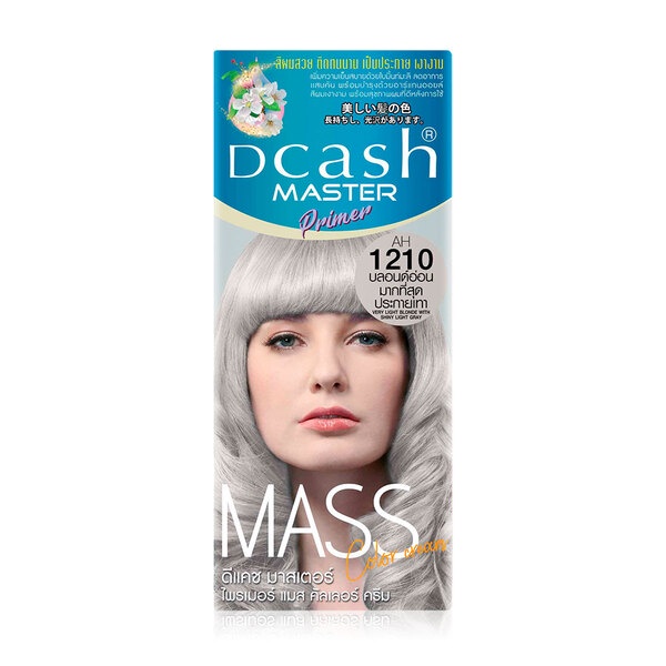 แท้พร้อมส่ง○ (โทนสีเทา) Dcash Master Mass ดีแคช มาสเตอร์ ฟลอรัล แมส คัลเลอร์ ครีม 50 มล. #สีย้อมผม