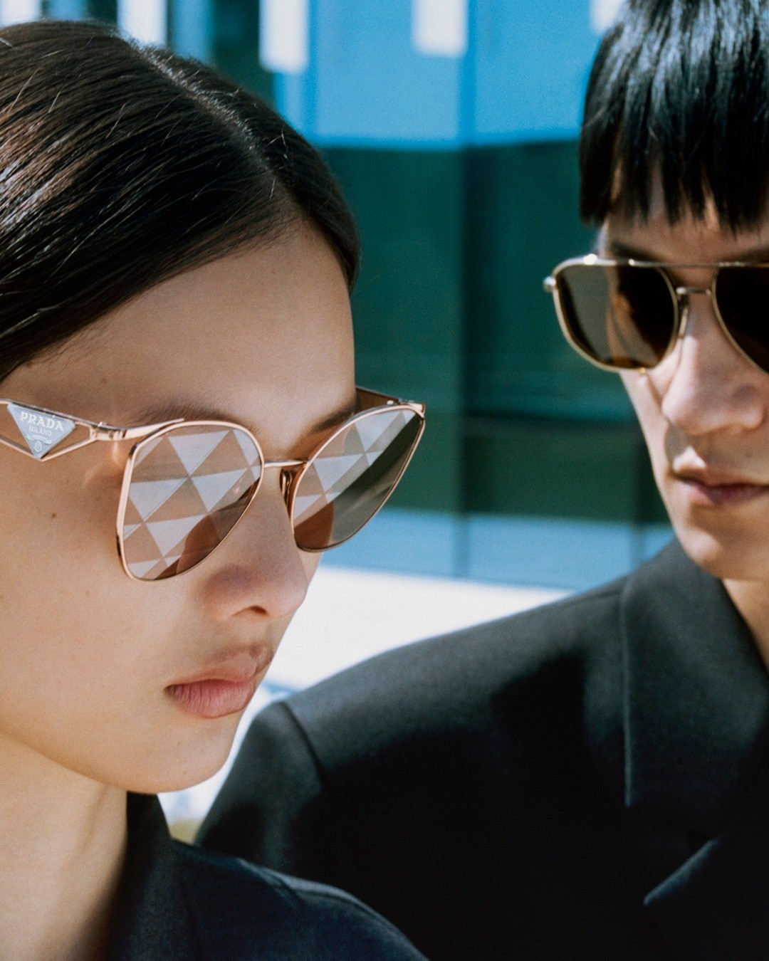 แว่นกันแดด Prada SPR50Z SVF05T - Pink gold
