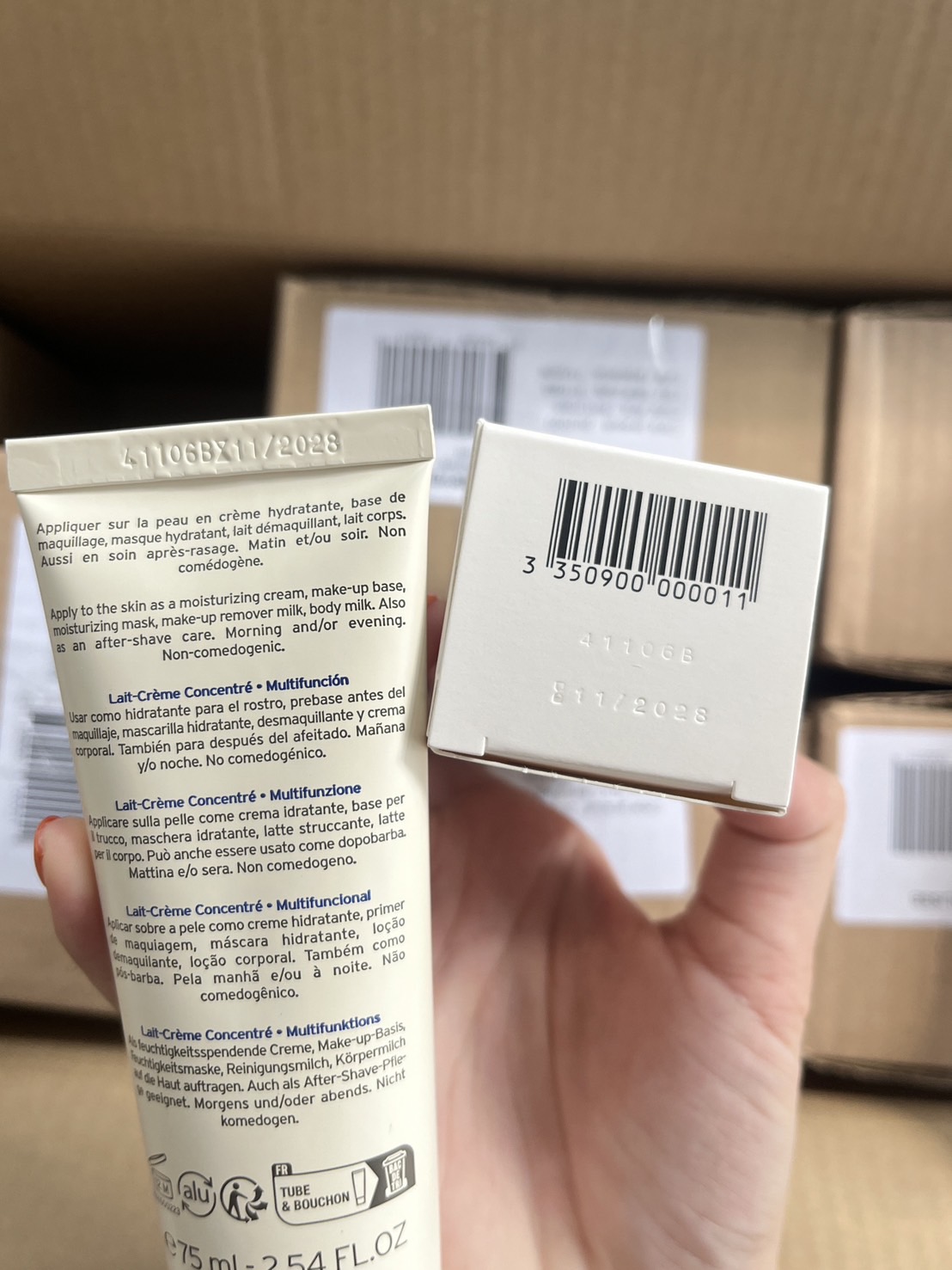 Embryolisse Lait Cream Concentrated Moisturizer Make-up Primer Moisturizing Mask 75ml. แพ็คเก็จใหม่ 2025