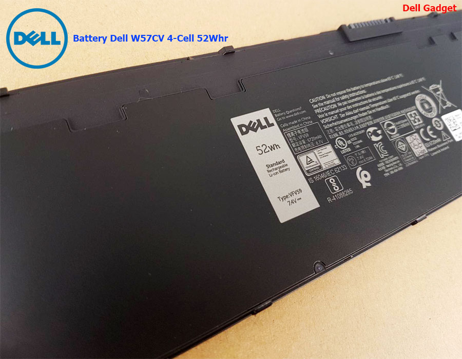 Battery Dell Latitude E7240 4-Cell, 52Wh แบตเตอรี่ VFV59 ของแท้รับประกันศูนย์ Dell Thailand On-site Service
