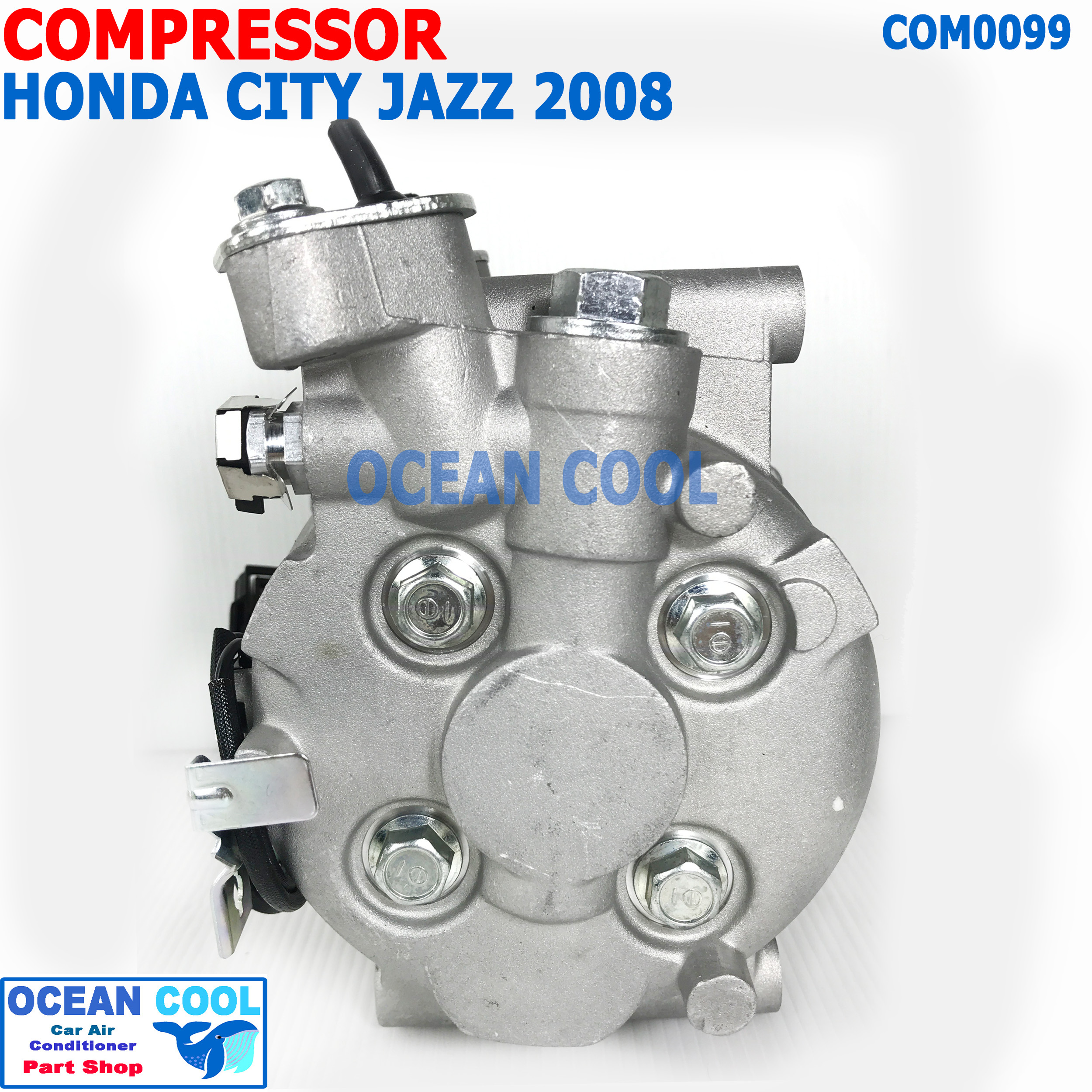 คอมเพลสเซอร์ ฮอนด้า ซิตี้ แจ๊ส 2008 - 2012 COM0099 Compressor For HONDA CITY JAZZ GE 2008 - 2012 1.5 2009 2010 2011 คอมแอร์ คอม คอมเพสเซอร์ อะไหล่แอร์ ซิตี๊ เเจ๊ส