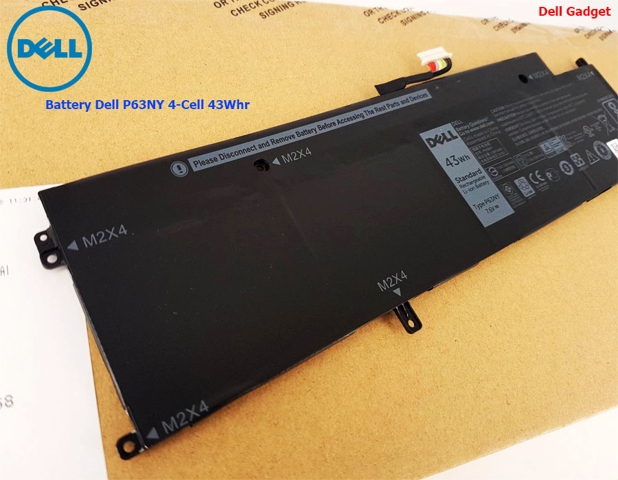 Battery Dell Latitude 13 รุ่น 7370, 4-Cell, 43Wh, แบตเตอรี่ Dell P63NY ของแท้รับประกันศูนย์ Dell Thailand On-site Service