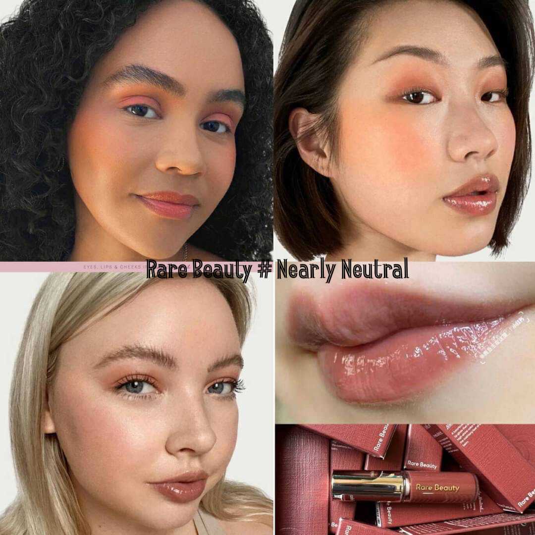 Rare Beauty Stay Vulnerable Glossy 1.4ml. #NearlyNeutral ลิปกลอส
