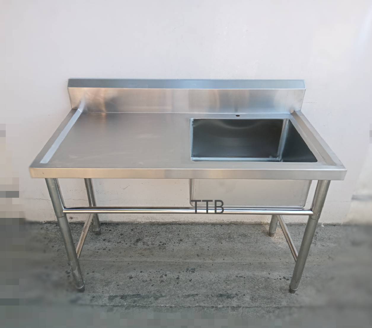 ซิงค์ล้างจานสแตนเลส 1 หลุมพักซ้าย #304 🔺รุ่น：SWBC-1268L