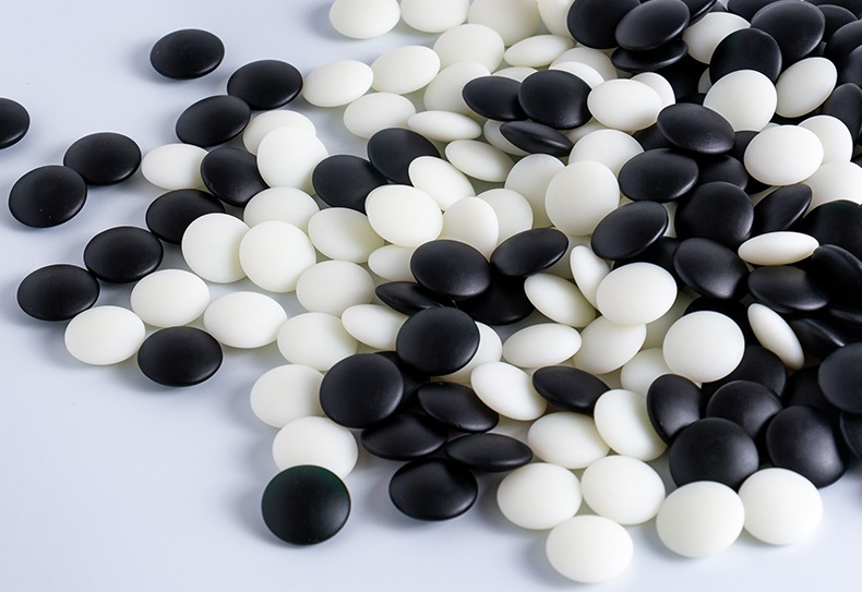 เม็ดหมากล้อมหินYunzi C (นูน2ด้าน) Double Convex Yunzi Go Stones (ของแท้!!! จากโรงงานยูนนาน Yunnan Weiqi Factory)