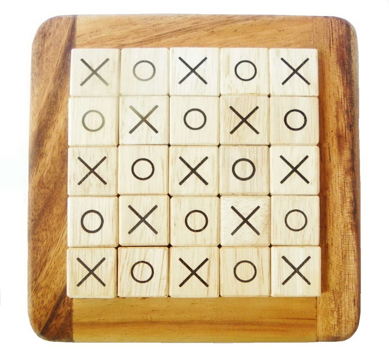 เกมOX 5x5 โอเอกซ์ไม้จามจุรี (Tic-tac-toe)