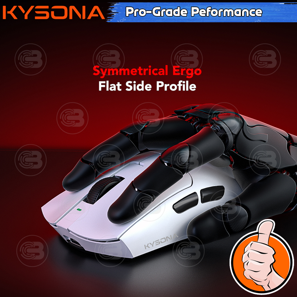 [CoolBlasterThai] KYSONA JUPITER SE White 1K PAW3311/46± 3G/24000 DPI Gaming Mouse (1-Y Waranty)