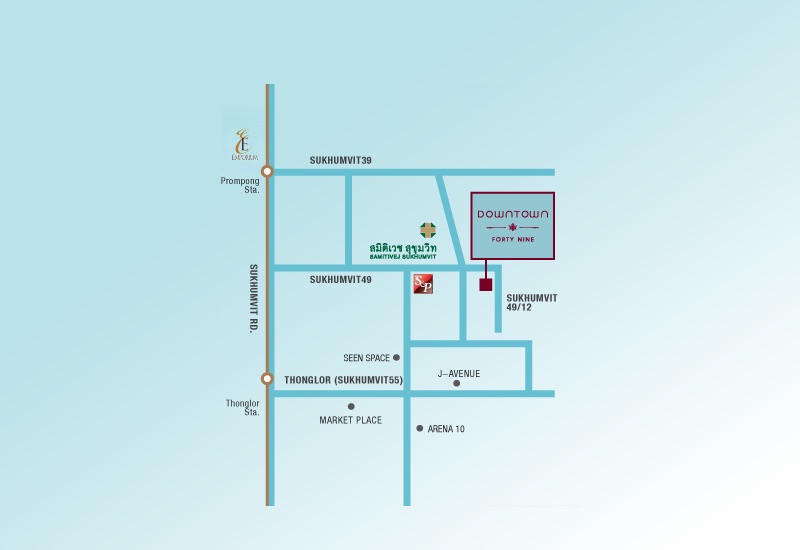 ขายคอนโด Downtown 49 สุขุมวิท 2 นอน 2 น้ำ 66 ตร.ม. เลี้ยงสัตว์ได้ ใกล้พร้อมพงษ์และทองหล่อ ; For Sale: Downtown 49 Condo, Sukhumvit, 2 Beds & 2 Baths, 66 Sq.m., Pets Allowed, Near Phrom Phong and Thonglor
