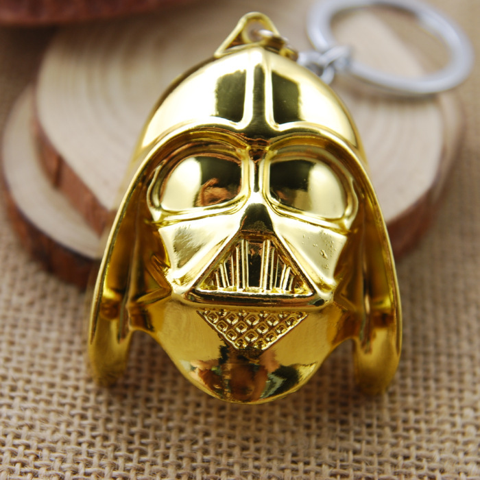 พวงกุญแจ โลหะ Darth Vader สีทอง - Star Wars Keychain