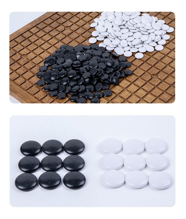 ชุดหมากล้อมไม้ Solid Wood