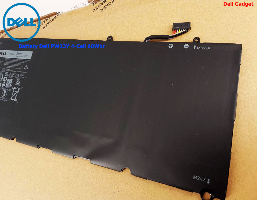 Battery Dell XPS 13 รุ่น 9360, 4-Cell, 60Wh, แบตเตอรี่ Dell PW23Y ของแท้รับประกันศูนย์ Dell Thailand On-site Service