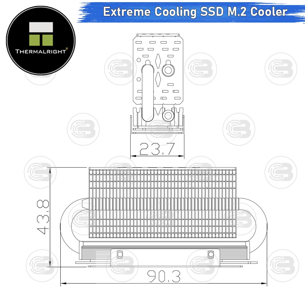 [CoolBlasterThai] Thermalright HR-10 2280 SSD M.2 COOLING KIT With Heatpipe ประกัน 6 ปี