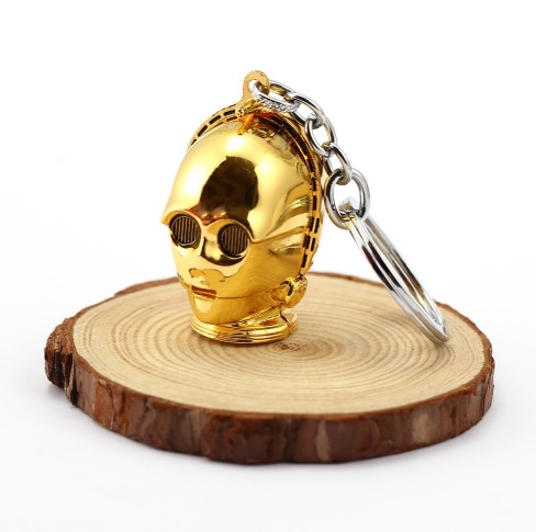 พวงกุญแจ โลหะ C-3PO Full Head - Star Wars Keychain