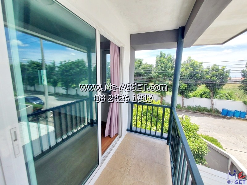 ขายถูกทาวน์โฮม หลังมุมต้นโครงการ ย่าน ซอยวัดท่าเกวียน เลียบคลองพระอุดม คลองบางไผ่ วัดทองสะอาด ลาดหลุมแก้ว : ม.บ้านสวนธนาการ์เด้น : 2 ชั้น 43.4 ตร.วา