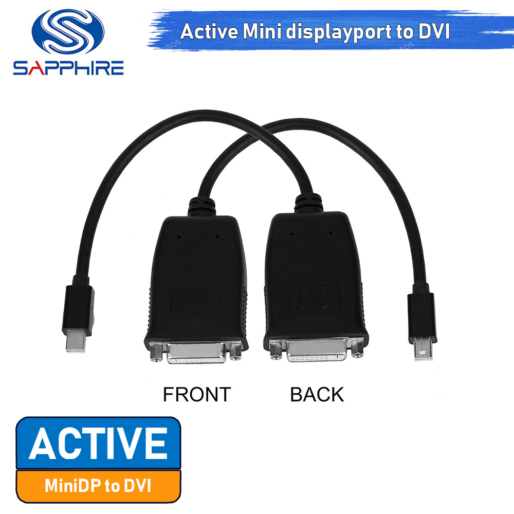 [CoolBlasterThai] สาย Sapphire Active Mini displayport to DVI (DVI-I Dual Link) No Box