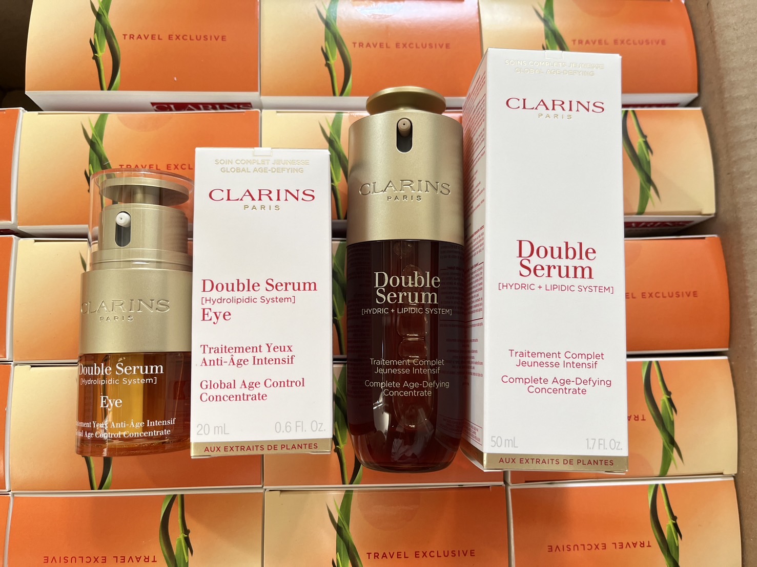 เซต CLARINS Double Serum Ritual Set เซรั่ม 50ml.+อายเซรั่ม 20ml.