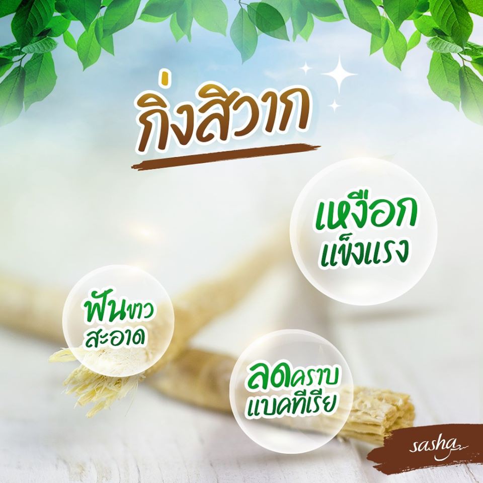แท้พร้อมส่ง‣ Sasha Herbal Toothpaste 65g ซาช่า ยาสีฟันไวเทนนิ่ง มีฮาลาล นำเข้าจากอินโดนิเซีย