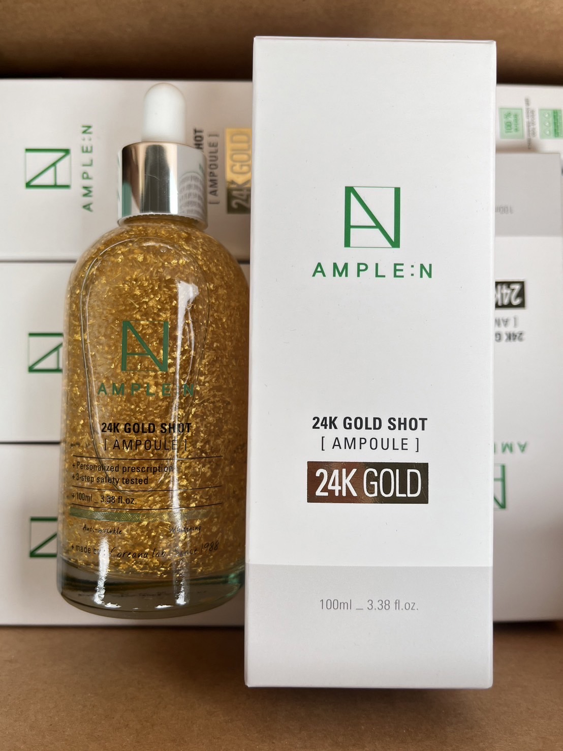 Ample : N 24K Gold Shot Ampoul 100ml. เซรั่มผสมทองคำ