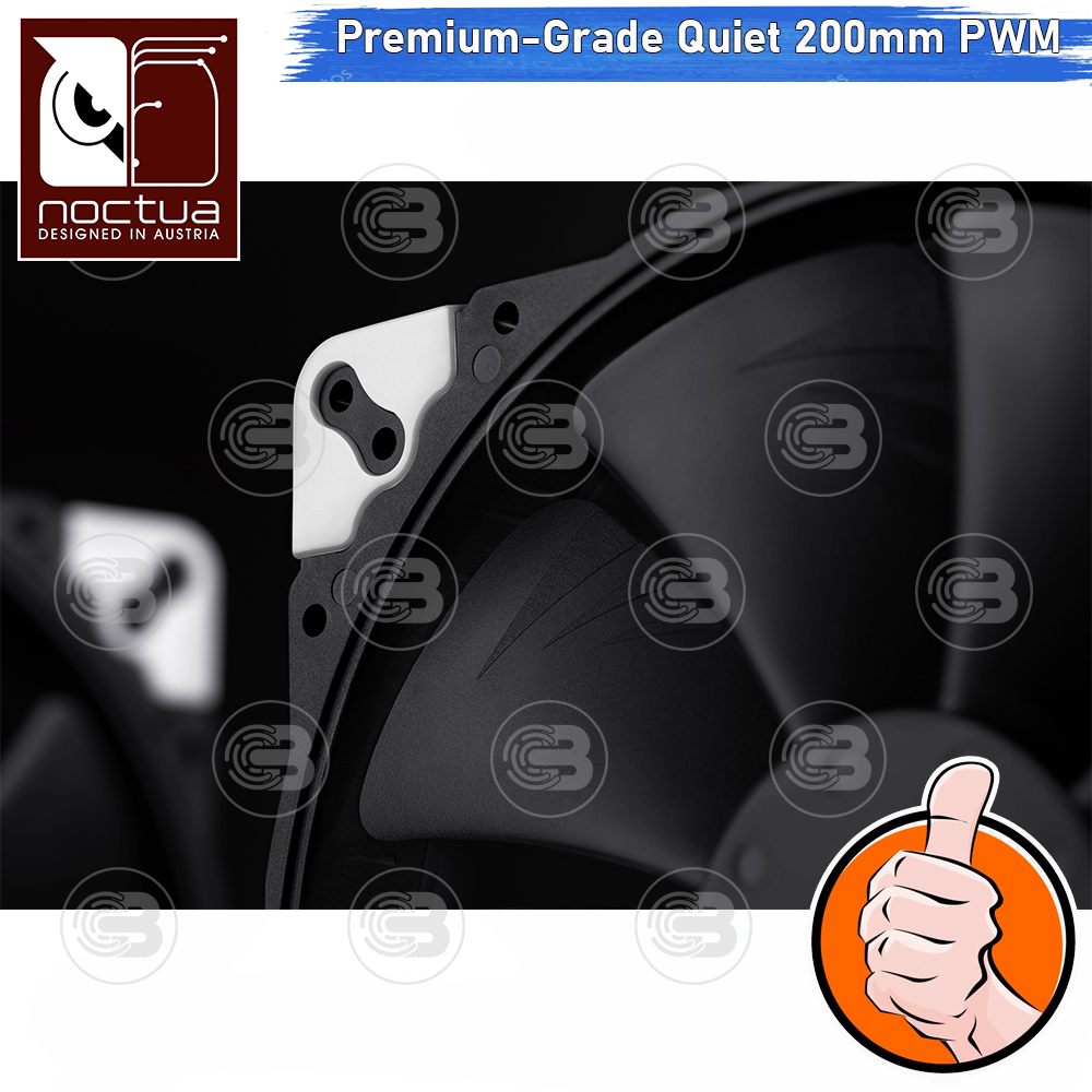 [CoolBlasterThai] Noctua NF-A20 PWM Chromax.Black.Swap PC Fan Case (size 200 mm.) ประกัน 6 ปี