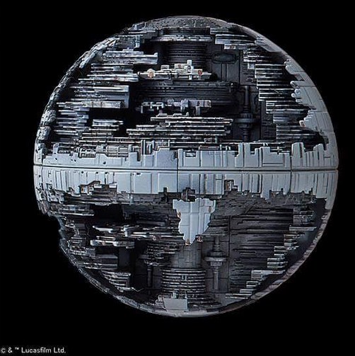 1/2700000 Death Star II and 1/14500 Star Destroyer BANDAI - Star Wars