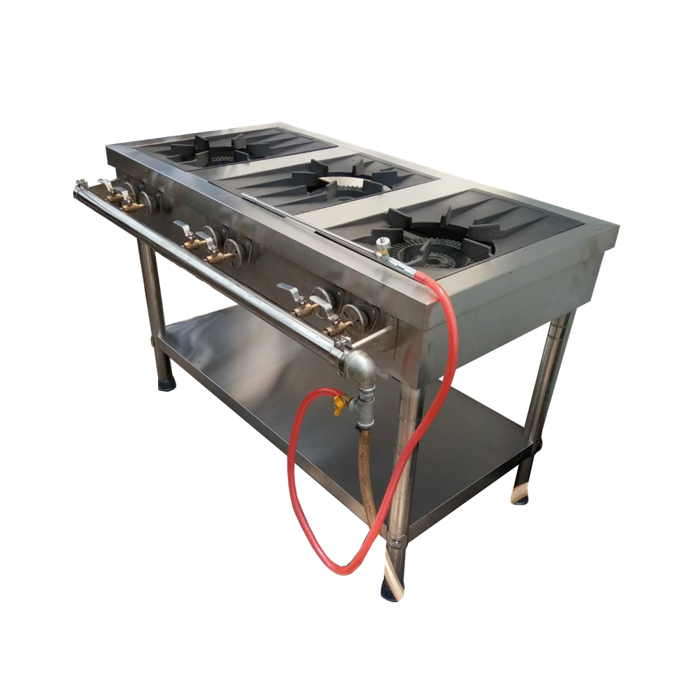 เตาแรงดันสแตนเลสเกาหลี แบบ 3 หัว รุ่น : HSSD-1207580