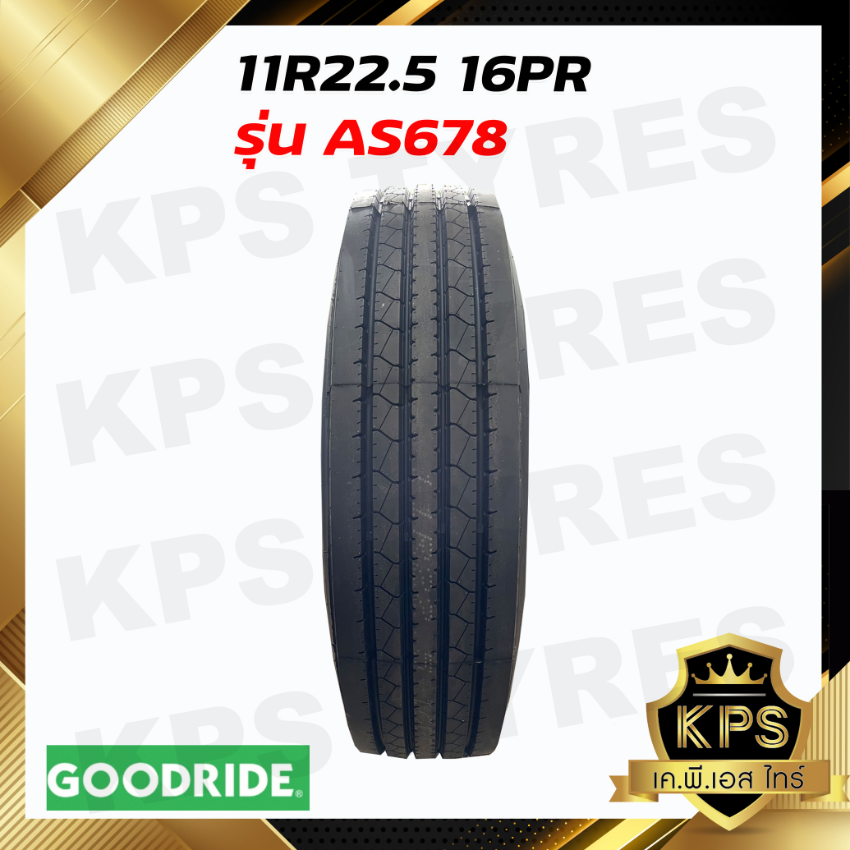 11R22.5 16PR ยี่ห้อ GOODRIDE รุ่น AS678 ยางรถบรรทุกเรเดียล
