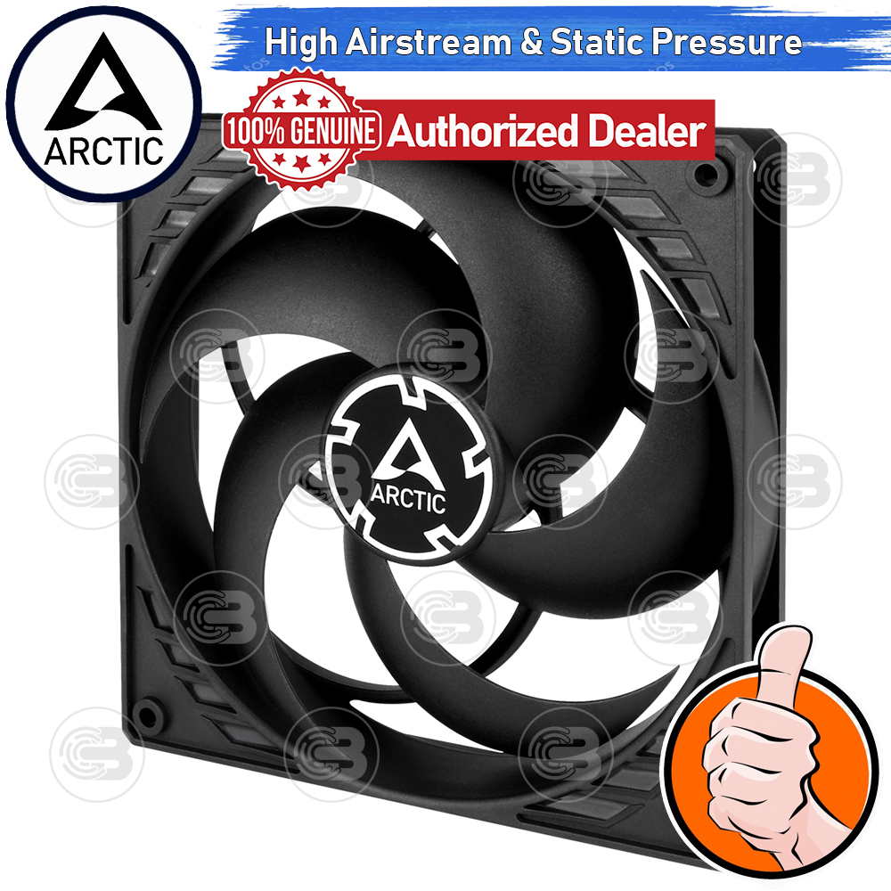 [CoolBlasterThai] ARCTIC P14 PWM PST BLACK (BULK PACKAGING) (140 mm.) Fan Case ประกัน 6 ปี
