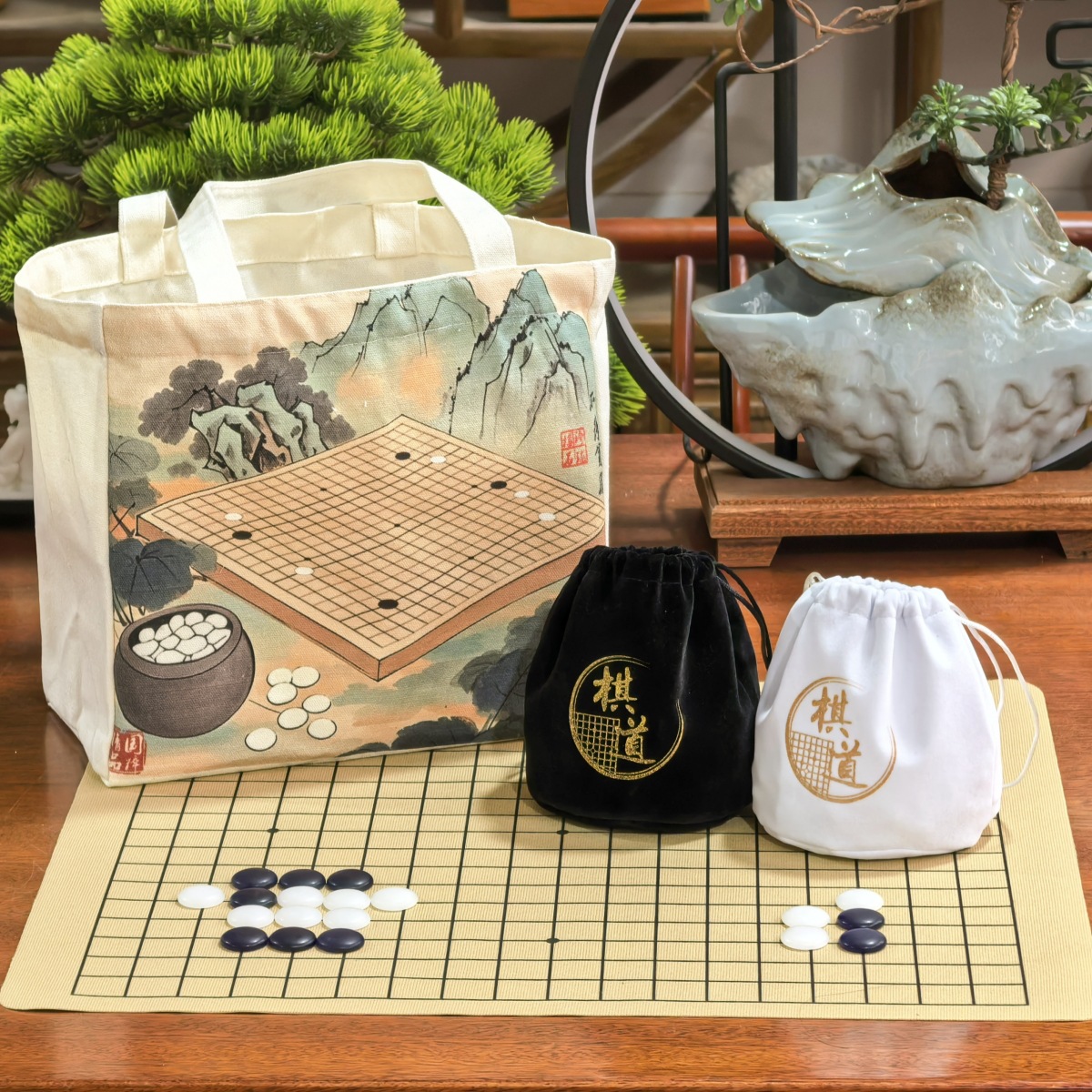 เม็ดหมากล้อมหินหยกสีคราม Indigo Jade (นูน1ด้าน)