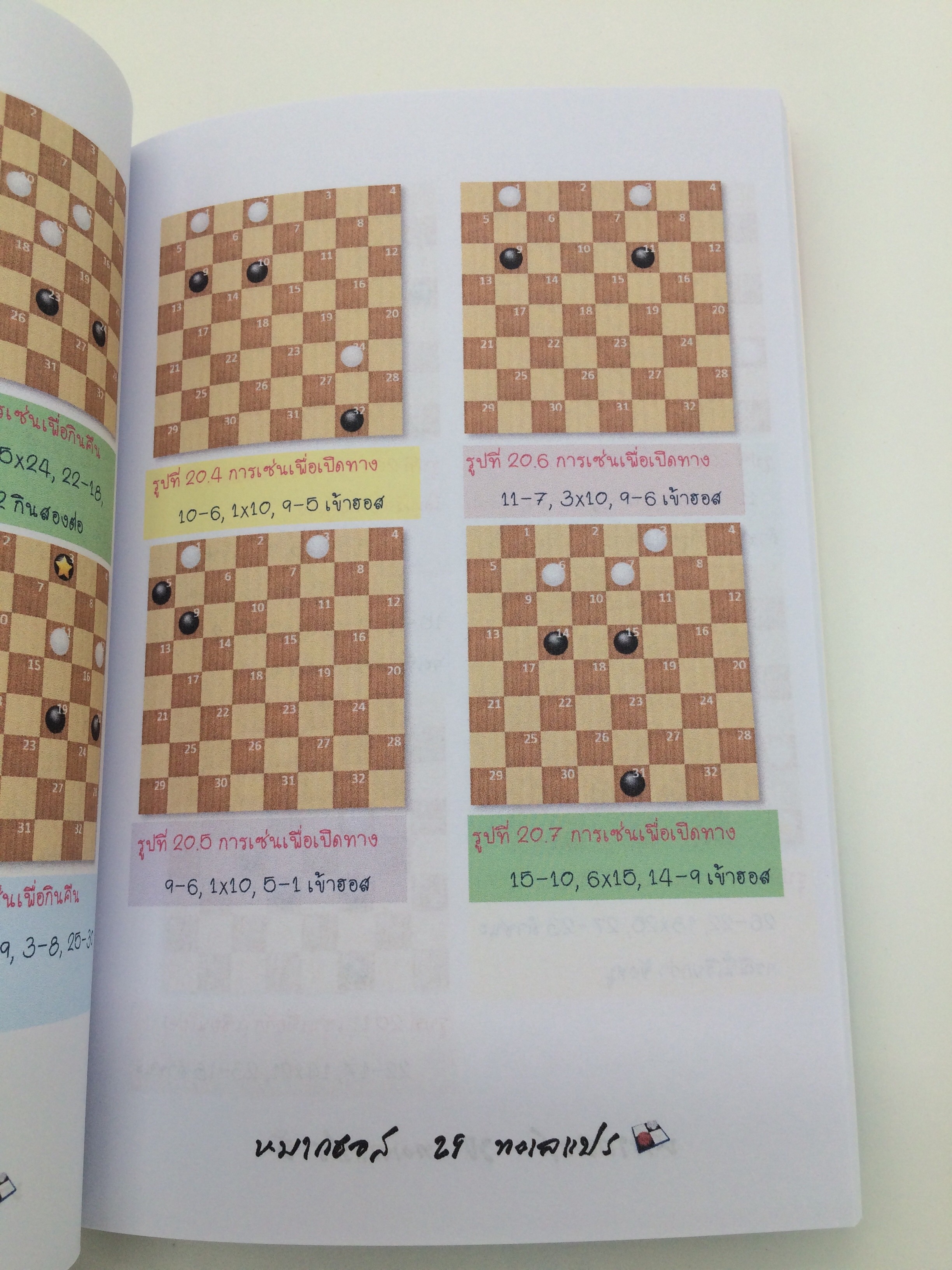 เทคนิคการเล่นหมากฮอสพื้นฐาน2เล่ม