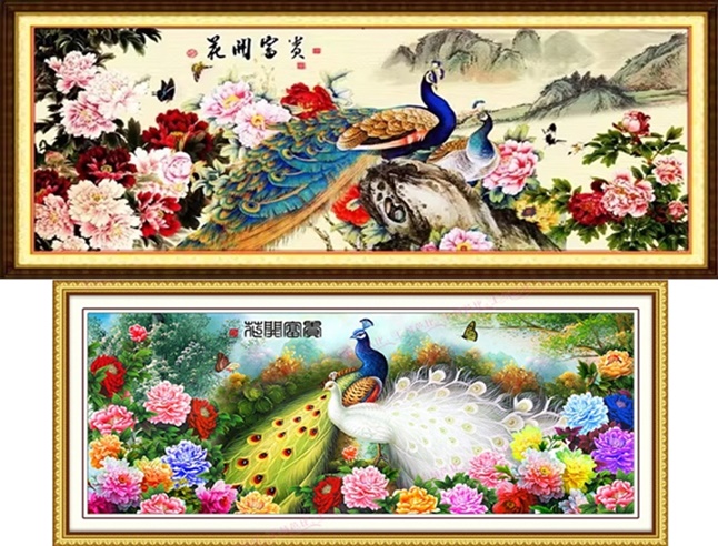 Peacock and Peony (พิมพ์ลาย)