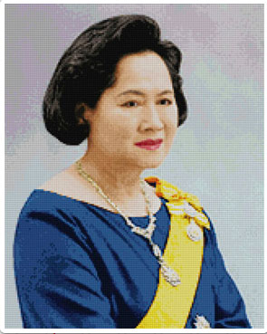 สมเด็จพระพี่นางฯ (ฉลองพระองค์สีน้ำเงิน-เล็ก)