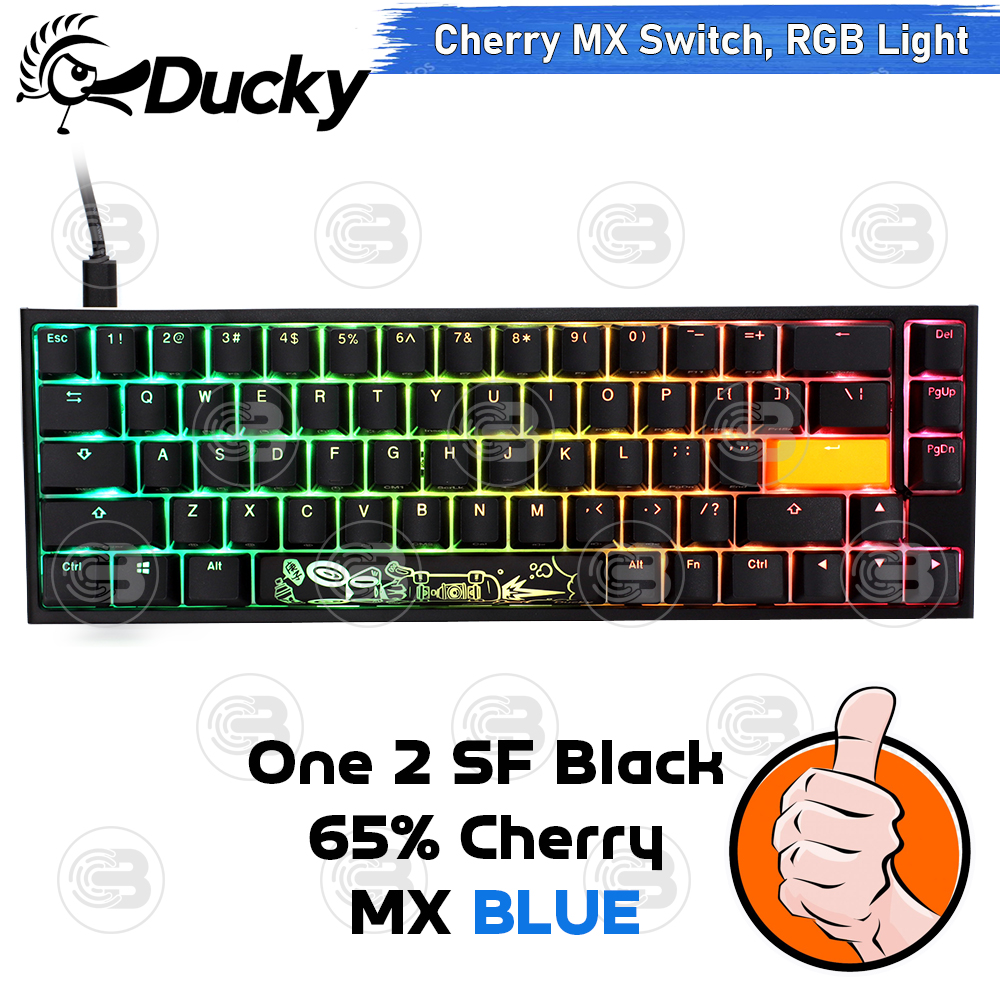 [CoolBlasterThai] Ducky One 2 SF BLACK RGB BLUE MX Switch 65% TH/EN
