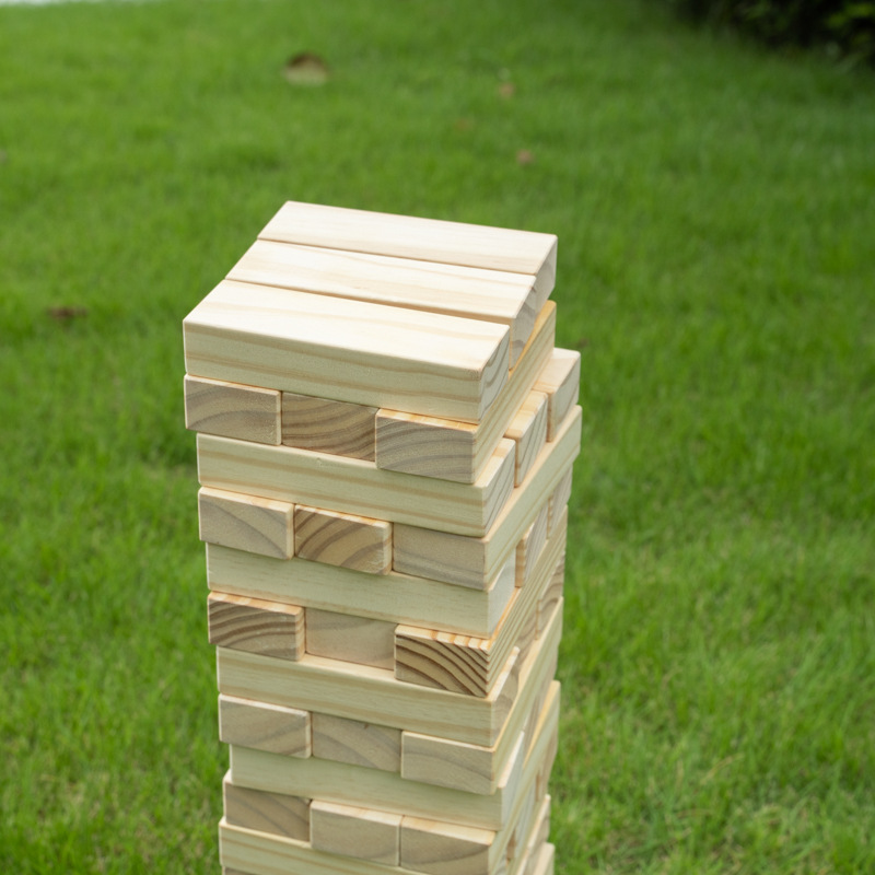 เกมตึกถล่มยักษ์ Giant Jenga Wooden Block