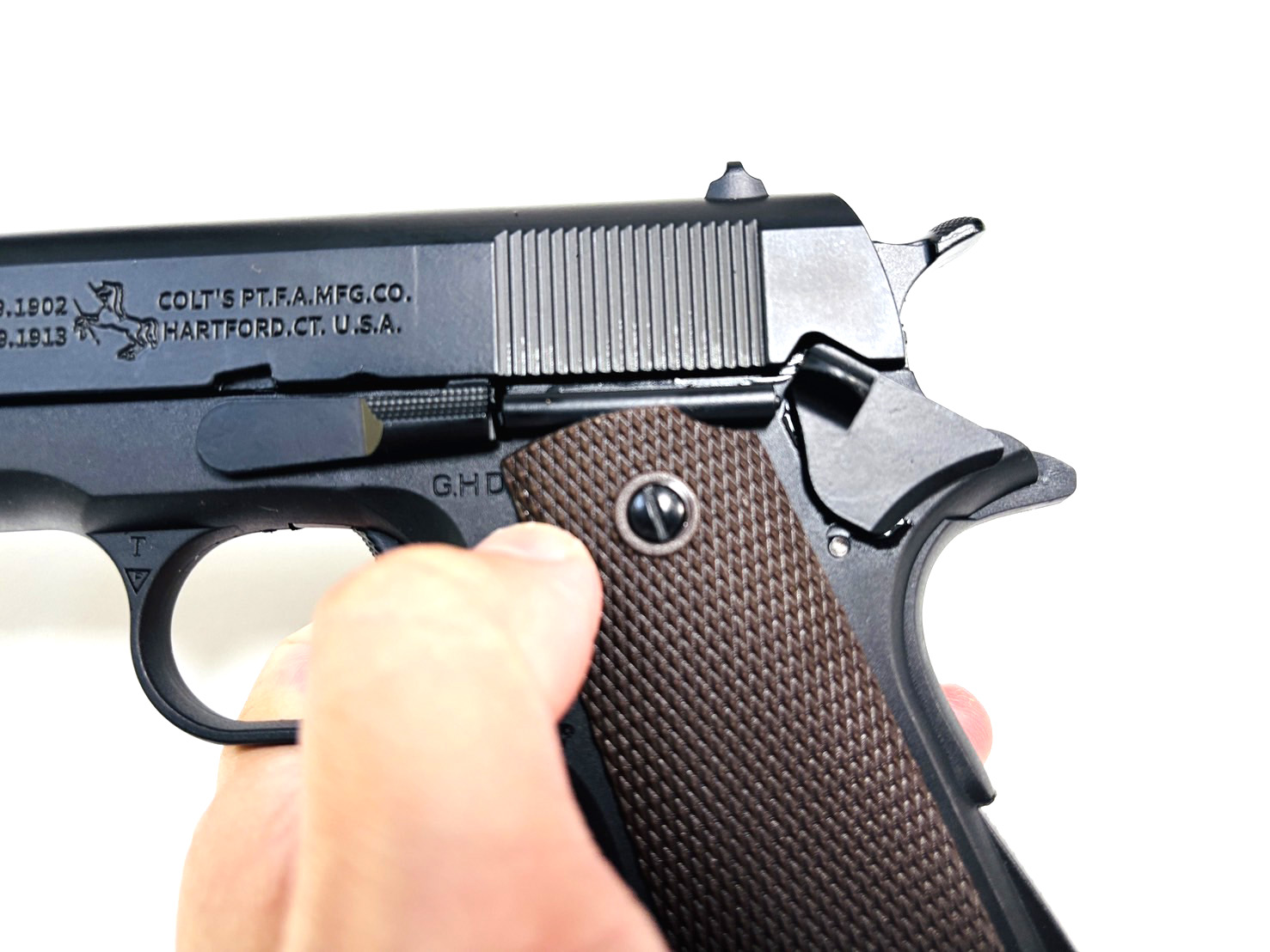 ปืนเจล ปืนพกสั้น อัดลมเจลชักยิง รุ่น M1911 A1