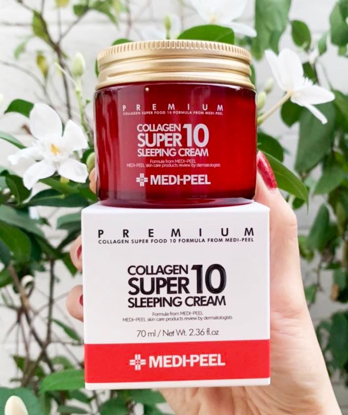 Medi-peel Collagen Super10 Sleeping Cream 70ml. ครีมคอลลาเจน