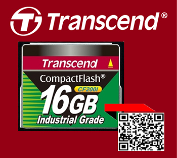 TransCend, Compact Flash Card, CF Card,16Gb,CF200i,Industrial Grade,Industrial Temp,TS16GCF200I